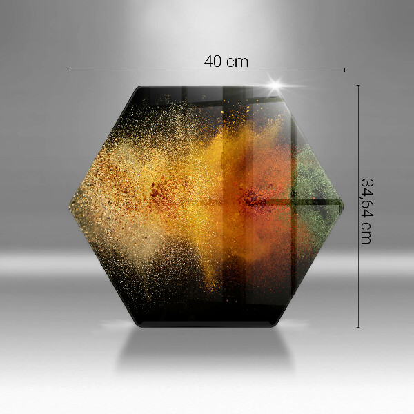 Kuchynská doska veľká zo skla Farebné korenie