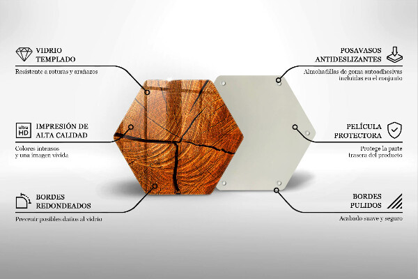 Kuchynská doska veľká zo skla Drevená konštrukcia kmeňa