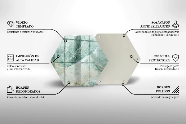 Kuchynská doska zo skla Kamenná štruktúra