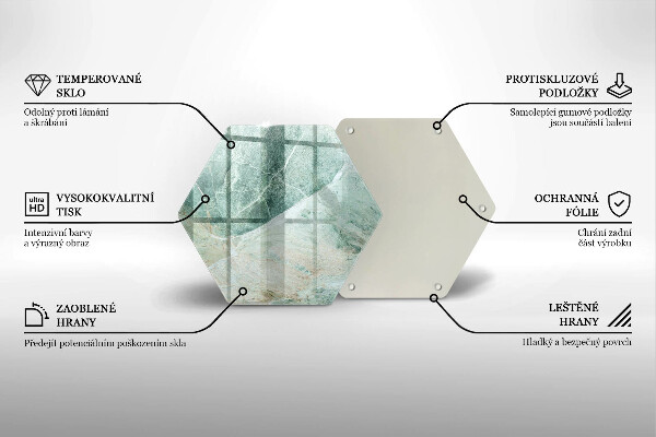 Kuchynská doska zo skla Kamenná štruktúra