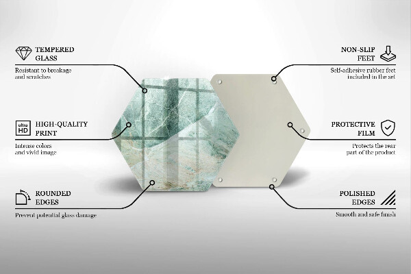 Kuchynská doska zo skla Kamenná štruktúra
