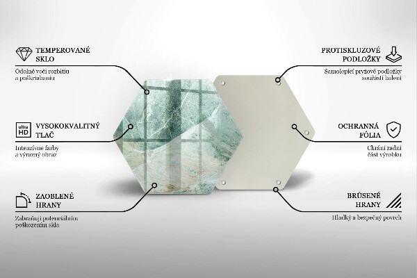 Kuchynská doska zo skla Kamenná štruktúra