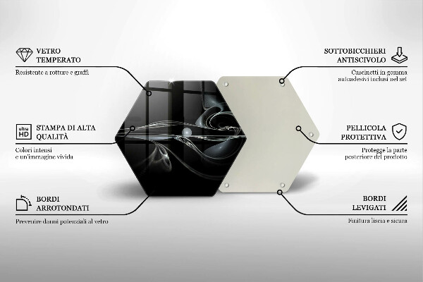 Kuchynská doska veľká zo skla Moderná abstrakcia