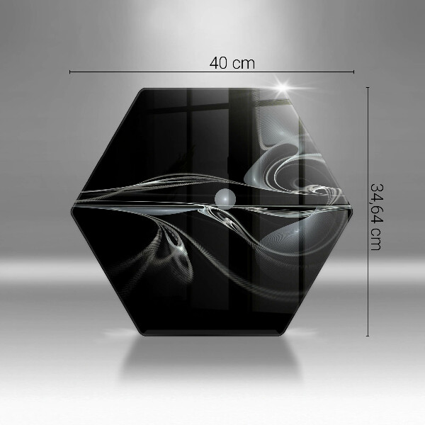 Kuchynská doska veľká zo skla Moderná abstrakcia
