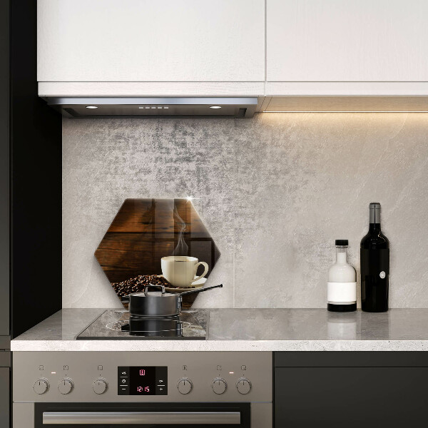 Kuchynská doska veľká zo skla Drevená šálka na kávu