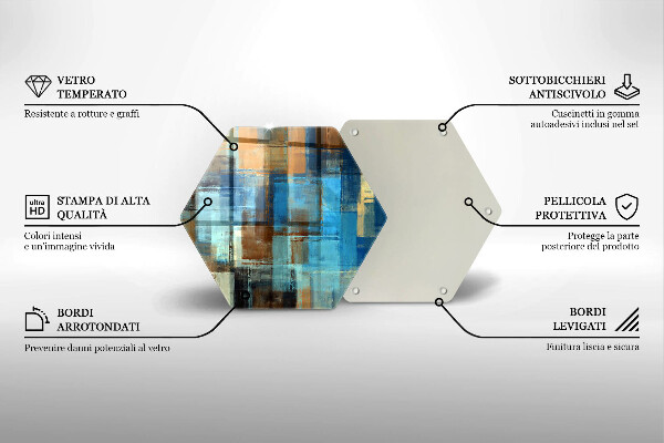Kuchynská doska zo skla Maľované pozadie