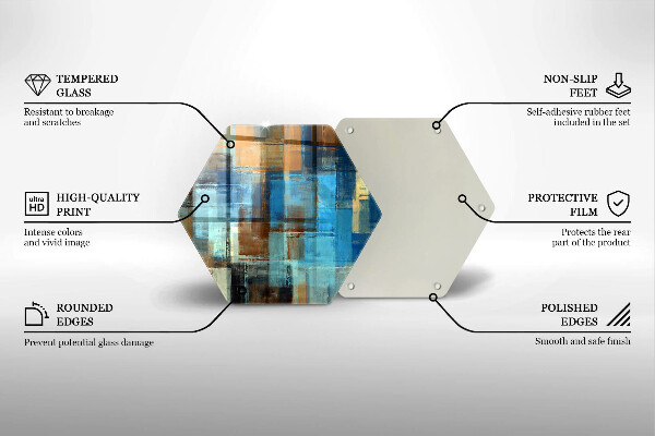 Kuchynská doska zo skla Maľované pozadie