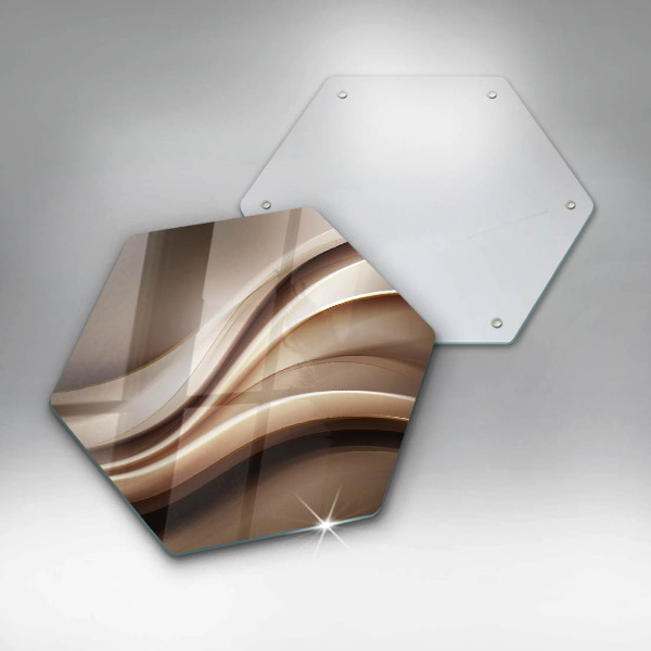 Kuchynská doska veľká zo skla Abstrakcia jemné línie