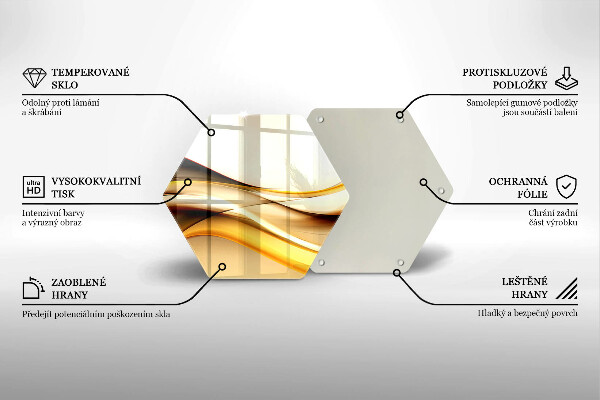 Kuchynská doska zo skla Abstraktné dymové čiary