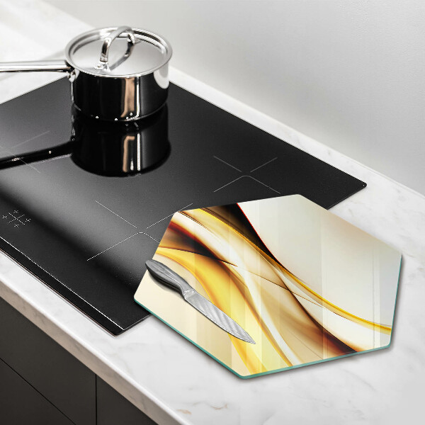 Kuchynská doska zo skla Abstraktné dymové čiary