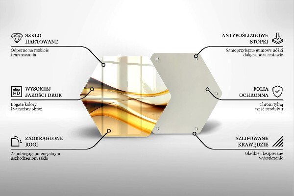 Kuchynská doska zo skla Abstraktné dymové čiary