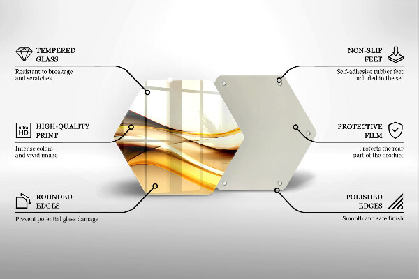 Kuchynská doska zo skla Abstraktné dymové čiary