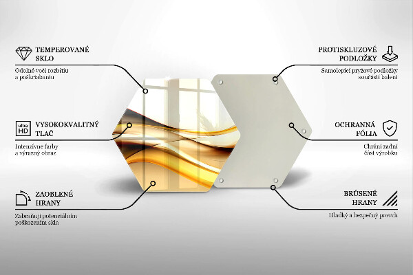 Kuchynská doska zo skla Abstraktné dymové čiary