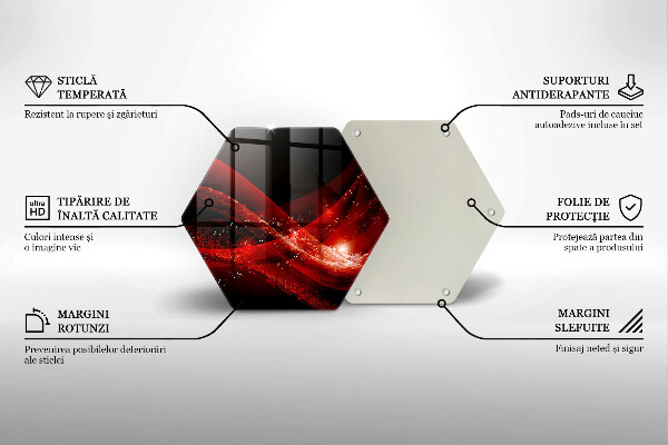Kuchynská doska veľká zo skla Moderná abstrakcia