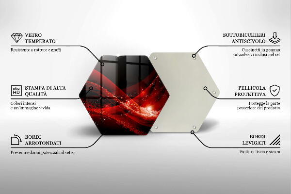 Kuchynská doska veľká zo skla Moderná abstrakcia