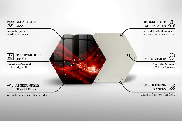 Kuchynská doska veľká zo skla Moderná abstrakcia