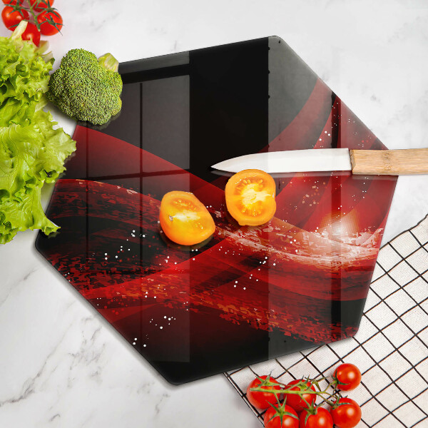 Kuchynská doska veľká zo skla Moderná abstrakcia