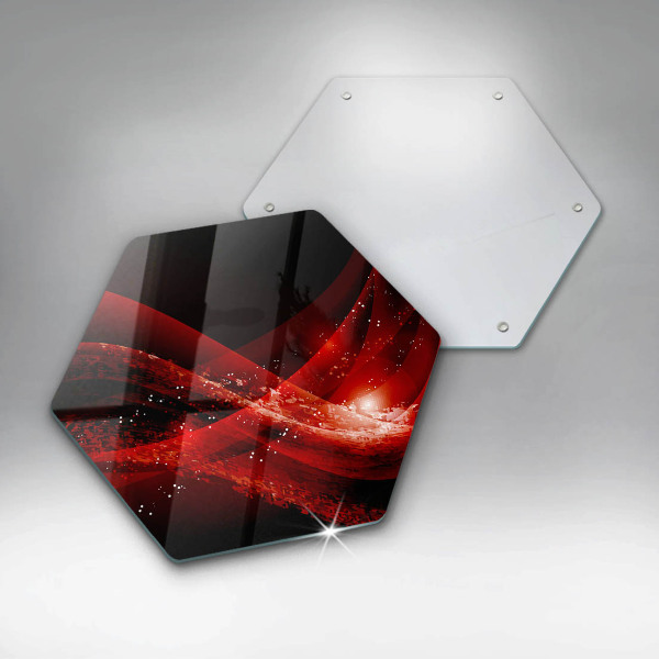 Kuchynská doska veľká zo skla Moderná abstrakcia