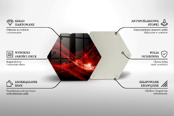 Kuchynská doska veľká zo skla Moderná abstrakcia