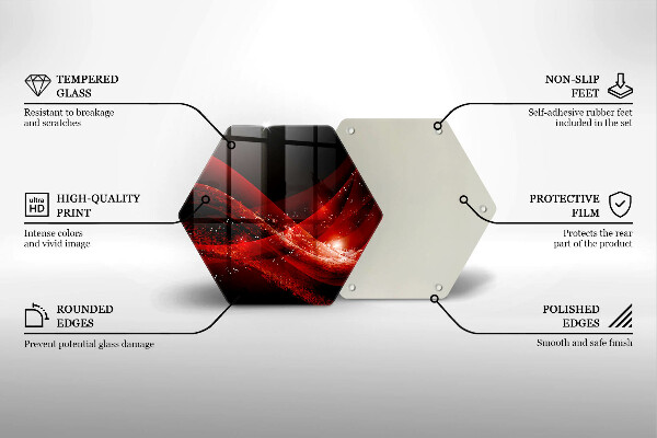 Kuchynská doska veľká zo skla Moderná abstrakcia