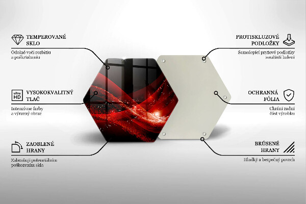 Kuchynská doska veľká zo skla Moderná abstrakcia