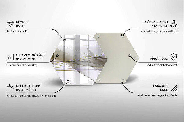 Kuchynská doska veľká zo skla Dizajn abstraktných línií