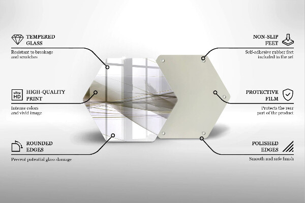 Kuchynská doska veľká zo skla Dizajn abstraktných línií