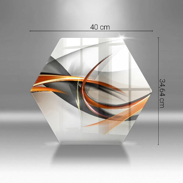 Kuchynská doska veľká zo skla Moderné tvary