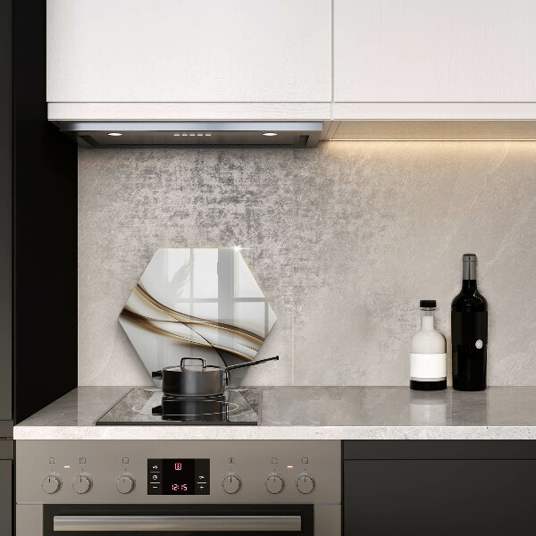 Kuchynská doska veľká zo skla Mäkké línie abstrakcie