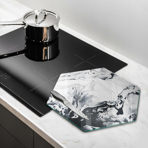 Kuchynská doska zo skla Atramentová abstrakcia