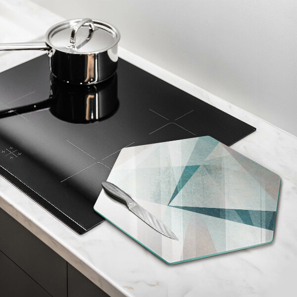 Kuchynská doska zo skla Ostrá abstrakcia