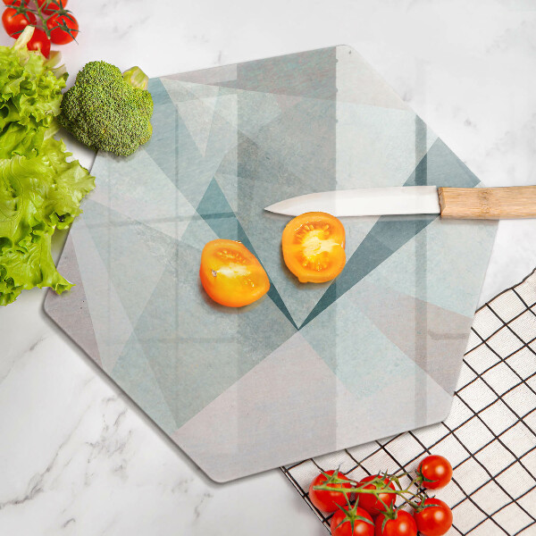 Kuchynská doska zo skla Ostrá abstrakcia