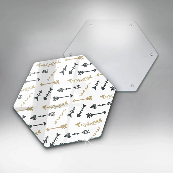 Kuchynská doska zo skla Vzor boho šípok