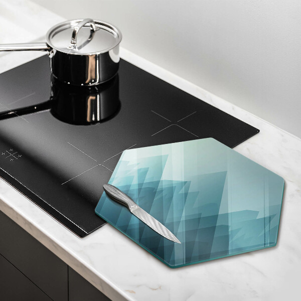 Kuchynská doska veľká zo skla Abstraktné hory