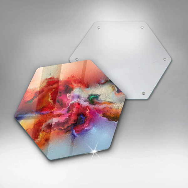 Kuchynská doska veľká zo skla Dymová abstrakcia