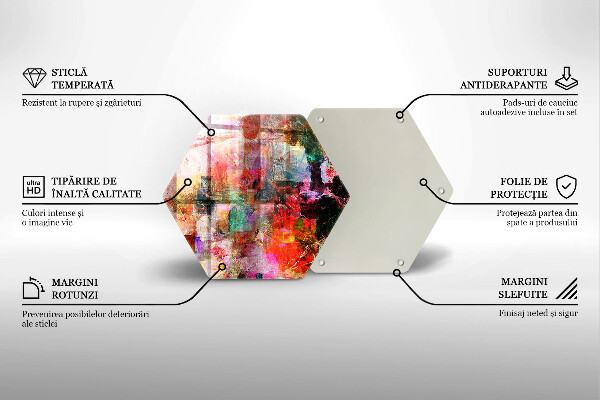 Kuchynská doska veľká zo skla Maľovanie abstrakcie
