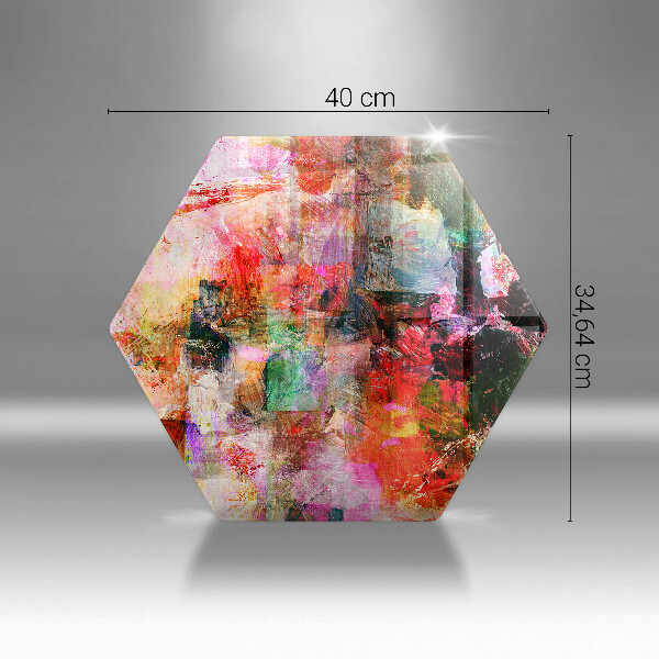 Kuchynská doska veľká zo skla Maľovanie abstrakcie