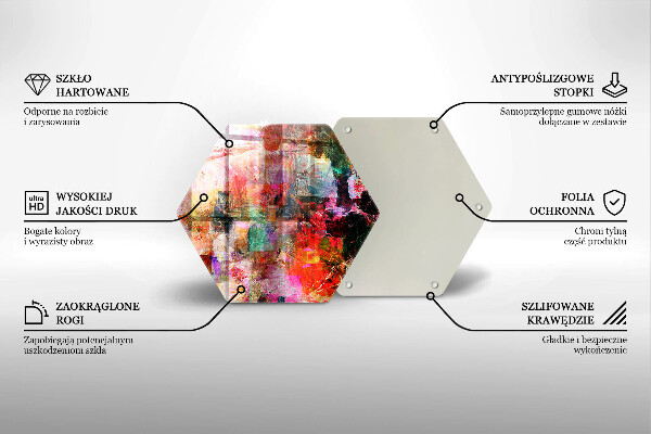 Kuchynská doska veľká zo skla Maľovanie abstrakcie