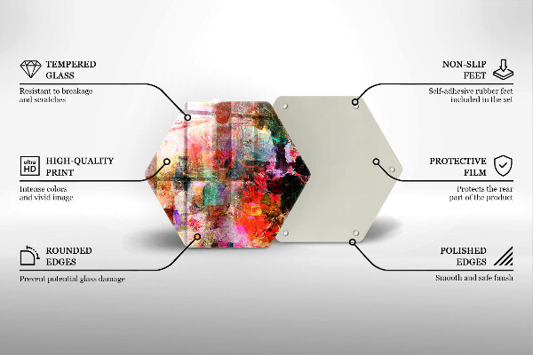 Kuchynská doska veľká zo skla Maľovanie abstrakcie