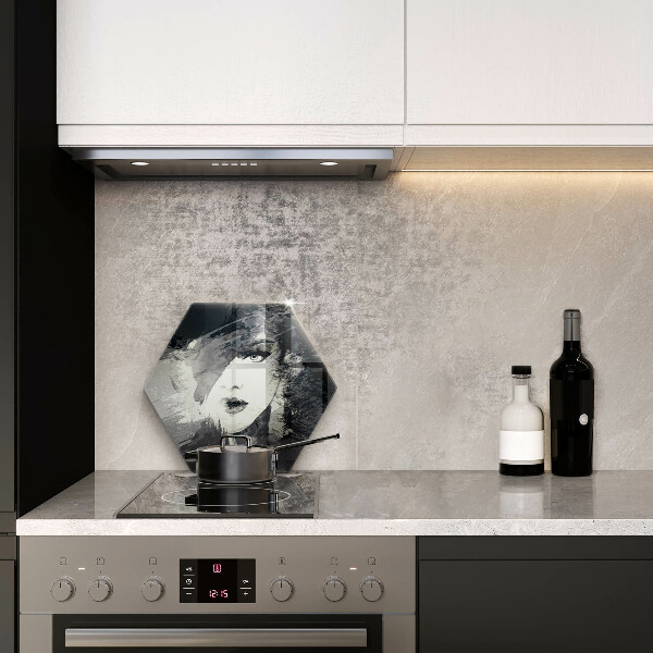 Kuchynská doska veľká zo skla Maľba ženy