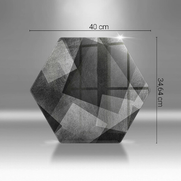 Kuchynská doska zo skla Geometrická abstrakcia