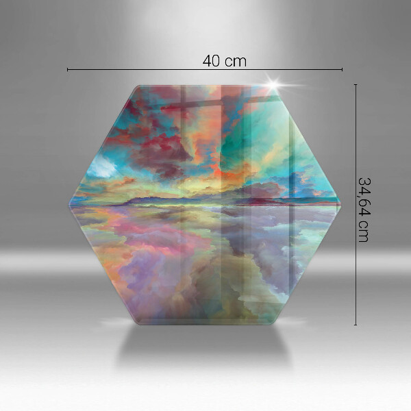 Kuchynská doska zo skla Farebná obloha