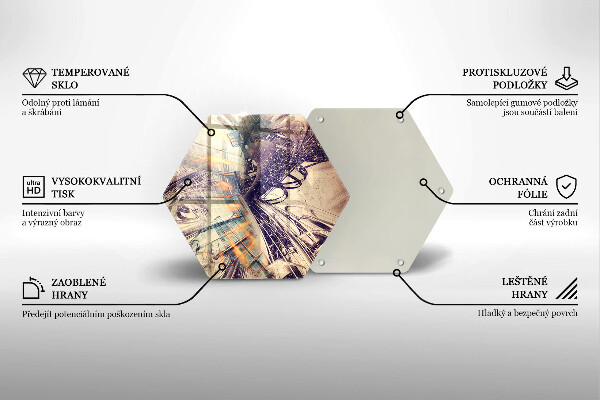 Kuchynská doska zo skla Moderné zloženie