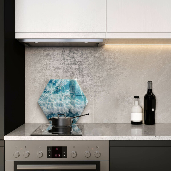 Kuchynská doska zo skla Vlny morskej vody