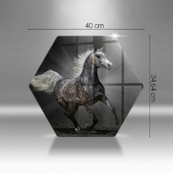 Kuchynská doska zo skla Kôň cválajúci