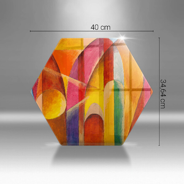 Kuchynská doska zo skla Farebná abstrakcia