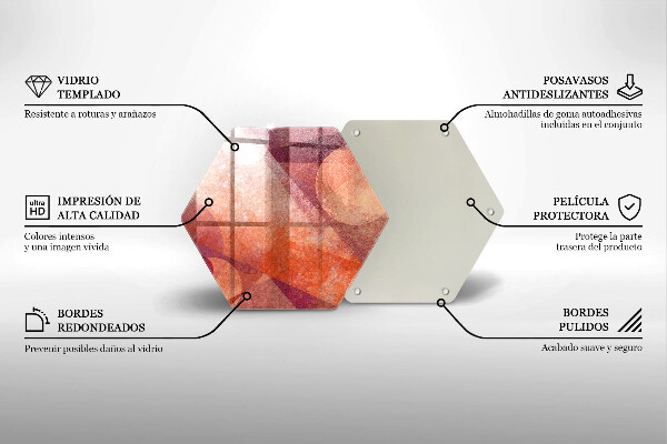 Kuchynská doska veľká zo skla Abstraktné umenie