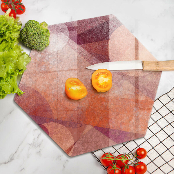 Kuchynská doska veľká zo skla Abstraktné umenie