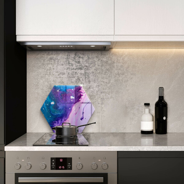 Kuchynská doska veľká zo skla Abstrakce atramenty