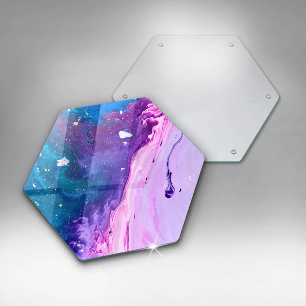 Kuchynská doska veľká zo skla Abstrakce atramenty